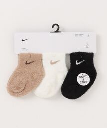NIKE(iCL)NIKE NHN 3PK INFANT COZY SOCKS(\bNX/C)