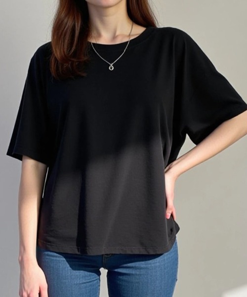 接触冷感オーバーサイズTシャツ（Tシャツ/カットソー