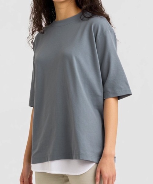 aquagarage(アクアガレージ)の「接触冷感オーバーサイズTシャツ(Tシャツ/カットソー・レディース・ブラック/オフホワイト/チャコール・FREE)」の11枚目の写真