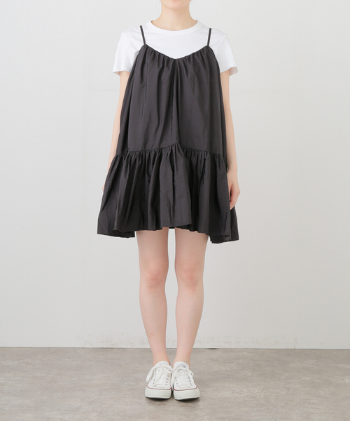JOINT WORKS(ジョイントワークス)の「ANNA SUI NYC/ギャザーフレアキャミワンピース(ワンピース・レディース・ブラック・FREE)」の5枚目の写真