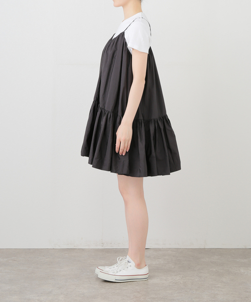JOINT WORKS(ジョイントワークス)の「ANNA SUI NYC/ギャザーフレアキャミワンピース(ワンピース・レディース・ブラック・FREE)」の6枚目の写真
