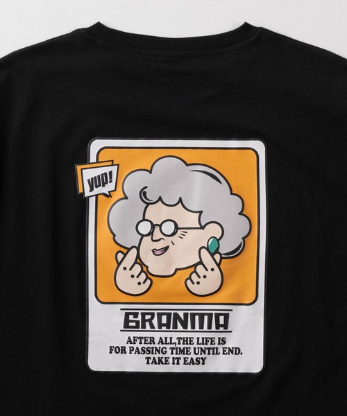 セール】【70】GRANMA/グランマ 発泡ロゴ バックプリント T