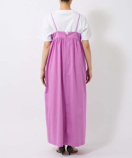 BABYLONE（バビロン）の「コットンブロードキャミワンピース（ワンピース・レディース・ダークブルー/ベージュ/ピンク・フリー）」の7枚目の写真