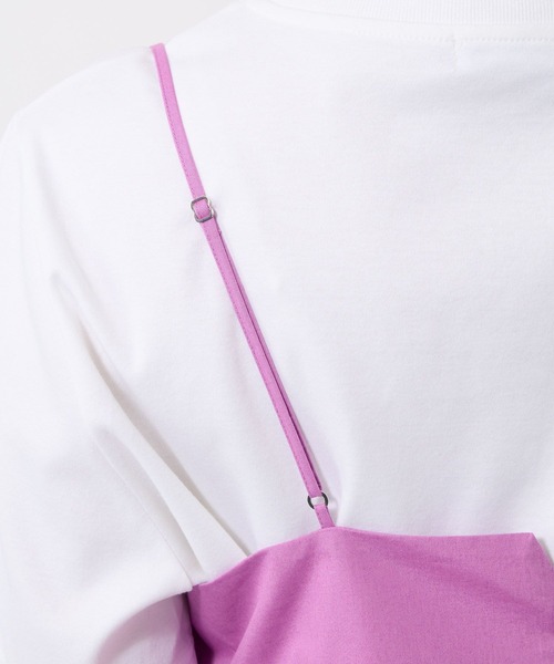 BABYLONE（バビロン）の「コットンブロードキャミワンピース（ワンピース・レディース・ダークブルー/ベージュ/ピンク・フリー）」の9枚目の写真