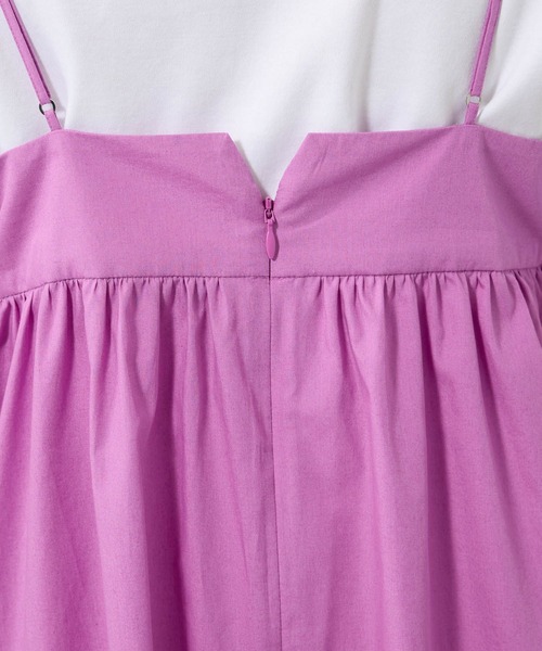 BABYLONE（バビロン）の「コットンブロードキャミワンピース（ワンピース・レディース・ダークブルー/ベージュ/ピンク・フリー）」の10枚目の写真