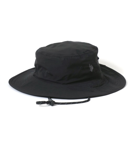 U.S. POLO ASSN.(ユーエスポロアッスン)の「U.S. POLO ASSN./ユーエスポロアッスン UVカット サンシェード付 ロゴ ワンポイント刺繍 アドベンチャーハット/サファリハット/バケットハット/レディース メンズ(ハット・メンズ・ネイビー/ベージュ/ブラック・FREE)」の7枚目の写真