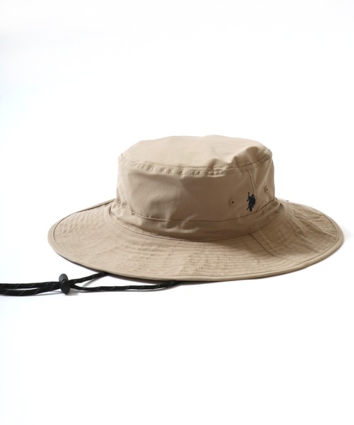 U.S. POLO ASSN.(ユーエスポロアッスン)の「U.S. POLO ASSN./ユーエスポロアッスン UVカット サンシェード付 ロゴ ワンポイント刺繍 アドベンチャーハット/サファリハット/バケットハット/レディース メンズ(ハット・メンズ・ネイビー/ベージュ/ブラック・FREE)」の10枚目の写真