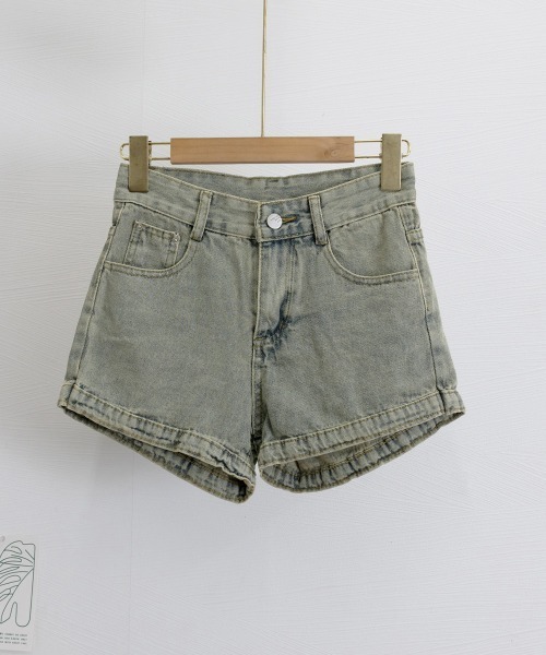 Miniministore（ミニミニストア）の「ウォッシュデニムショートパンツレディース（デニムパンツ・レディース・ブルーグレー・M/XL/S/L）」の18枚目の写真