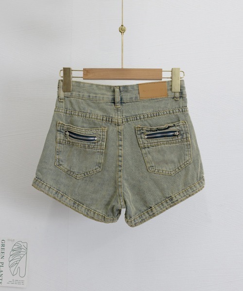 Miniministore（ミニミニストア）の「ウォッシュデニムショートパンツレディース（デニムパンツ・レディース・ブルーグレー・M/XL/S/L）」の19枚目の写真