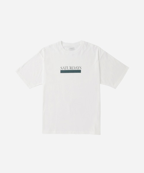 Saturdays NYC（サタデーズ ニューヨークシティ ）の「Underline SS T-Shirt（Tシャツ/カットソー・メンズ・イエロー/ホワイト/ブラック・L/M/S/XL）」の2枚目の写真