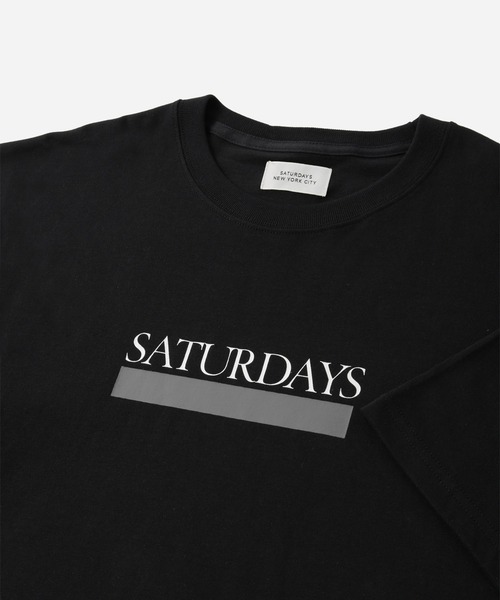 Saturdays NYC（サタデーズ ニューヨークシティ ）の「Underline SS T-Shirt（Tシャツ/カットソー・メンズ・イエロー/ホワイト/ブラック・L/M/S/XL）」の5枚目の写真