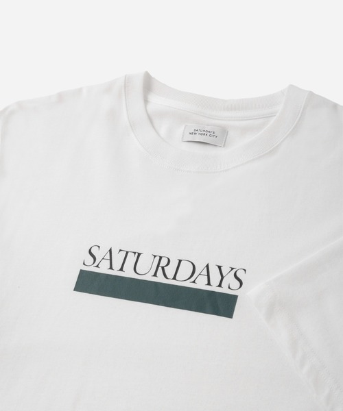 Saturdays NYC（サタデーズ ニューヨークシティ ）の「Underline SS T-Shirt（Tシャツ/カットソー・メンズ・イエロー/ホワイト/ブラック・L/M/S/XL）」の6枚目の写真