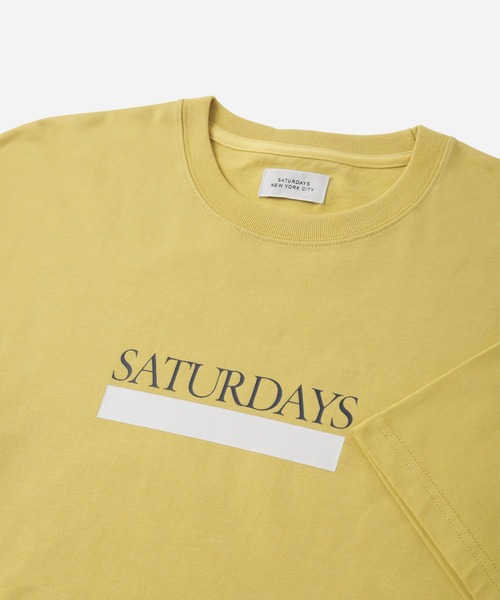 Saturdays NYC（サタデーズ ニューヨークシティ ）の「Underline SS T-Shirt（Tシャツ/カットソー・メンズ・イエロー/ホワイト/ブラック・L/M/S/XL）」の7枚目の写真
