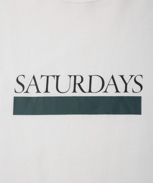 Saturdays NYC（サタデーズ ニューヨークシティ ）の「Underline SS T-Shirt（Tシャツ/カットソー・メンズ・イエロー/ホワイト/ブラック・L/M/S/XL）」の9枚目の写真