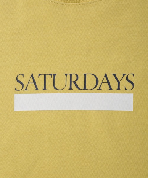 Saturdays NYC（サタデーズ ニューヨークシティ ）の「Underline SS T-Shirt（Tシャツ/カットソー・メンズ・イエロー/ホワイト/ブラック・L/M/S/XL）」の10枚目の写真