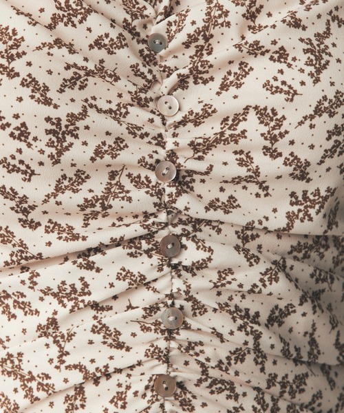 ME COUTURE（ミークチュール）の「フルールシャーリングドレス（ワンピース・レディース・ピンクベージュ/オフホワイト・0/1）」の19枚目の写真