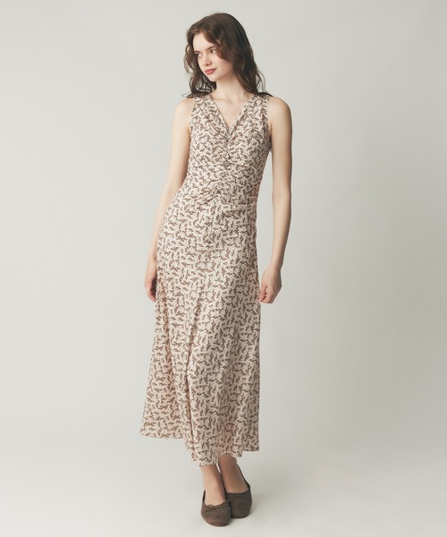 ME COUTURE（ミークチュール）の「フルールシャーリングドレス（ワンピース・レディース・ピンクベージュ/オフホワイト・0/1）」の14枚目の写真