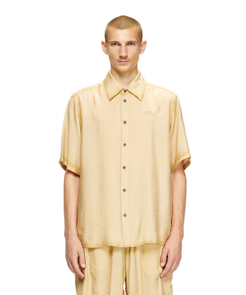 DIESEL（ディーゼル）の「メンズ 半袖シャツ S-SIMPLY-SS-LHBA（シャツ/ブラウス・メンズ・ブラック/ライトブラウン・54/44/46/52/48/50）」の10枚目の写真