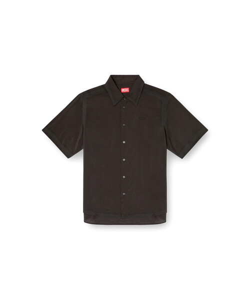 DIESEL ブラック 半袖シャツ S メンズ 半袖シャツ S-SIMPLY-SS-LHBA（シャツ/ブラウス