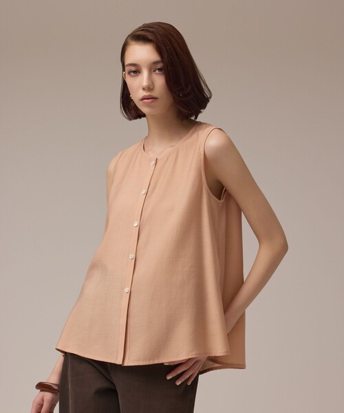 「GRACE CONTINENTAL」 半袖ブラウス 36 ベージュ レディース GRACE CONTINENTAL 「GRACE CONTINENTAL」 半袖ブラウス 36