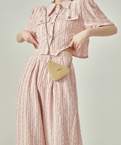 Girly Doll(ガーリードール)の「半袖シャツとイージーパンツ セットアップ(セットアップ・レディース・アイボリー/ブラック/ピンク・M/S)」の21枚目の写真