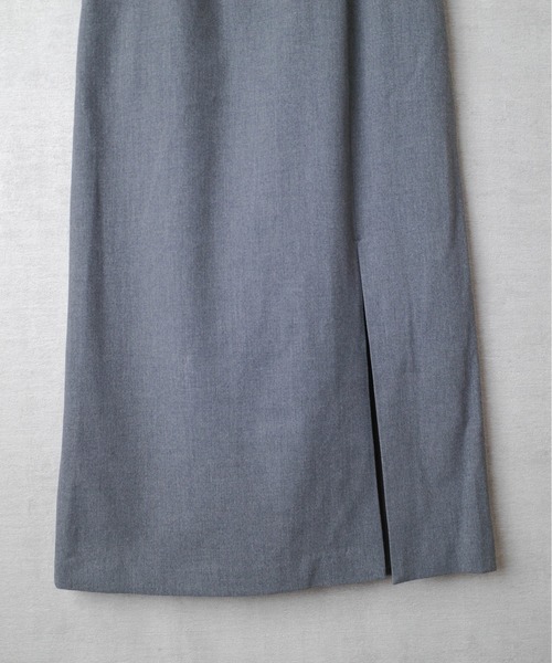 RIM.ARK(リムアーク)の「【PH1】【RIM.ARK】SLIT SKIRT 460BAL31-0230(スカート・レディース・ブラック/グレー/カーキ・38/36)」の6枚目の写真