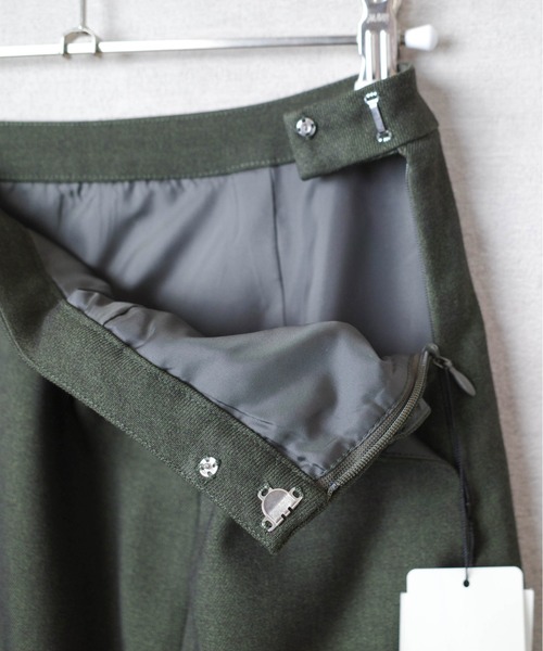 RIM.ARK(リムアーク)の「【PH1】【RIM.ARK】SLIT SKIRT 460BAL31-0230(スカート・レディース・ブラック/グレー/カーキ・38/36)」の18枚目の写真