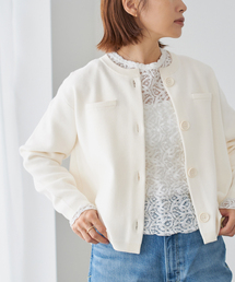 23SS❤️IENA イエナ　アンサンブル　カーディガン　半袖　リネン　ホワイト 23SS❤️IENA イエナ アンサンブル カーディガン 半袖 リネン