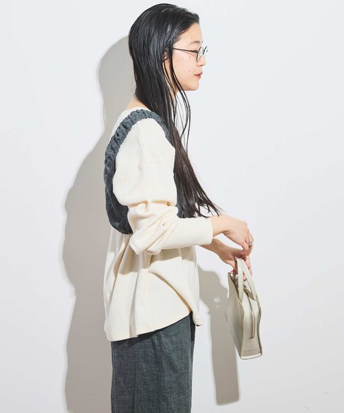 fig London(フィグロンドン)の「●classic LINEN bustier(シャツ/ブラウス・レディース・ダークブラウン/ブラック/グレー・FREE)」の15枚目の写真