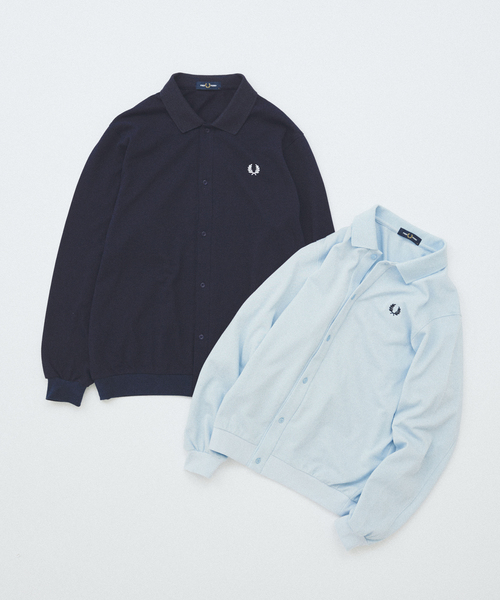 FRED PERRY / フレッドペリー 別注 フル ボタン ピケ ポロシャツ
