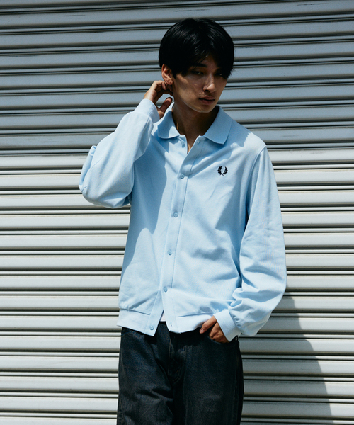 FRED PERRY / フレッドペリー 別注 フル ボタン ピケ ポロシャツ