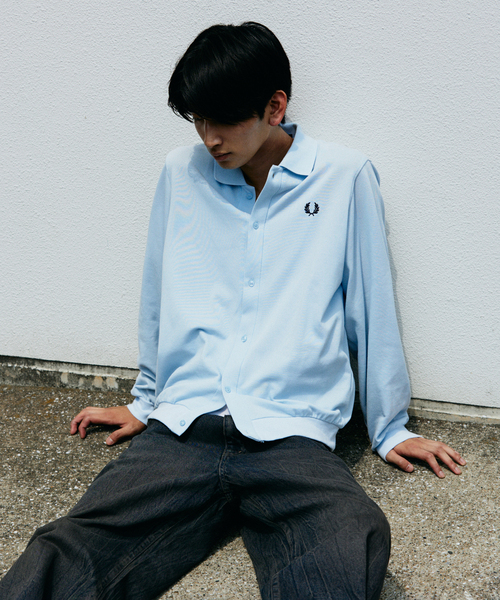 【新品未使用】FRED PERRY 別注 フル ボタン ピケ ポロシャツ セール】FRED PERRY / フレッドペリー 別注 フル ボタン ピケ