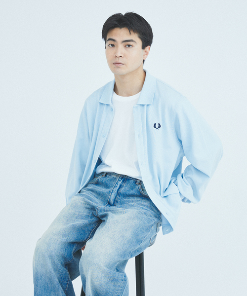 セール】FRED PERRY / フレッドペリー 別注 フル ボタン ピケ