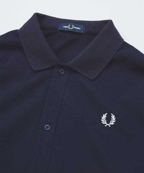 FRED PERRY / フレッドペリー 別注 フル ボタン ピケ ポロシャツ
