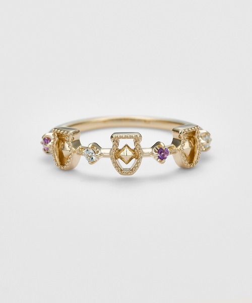 水瓶座＞K5アメジスト／アクアマリンリング（リング）｜agete