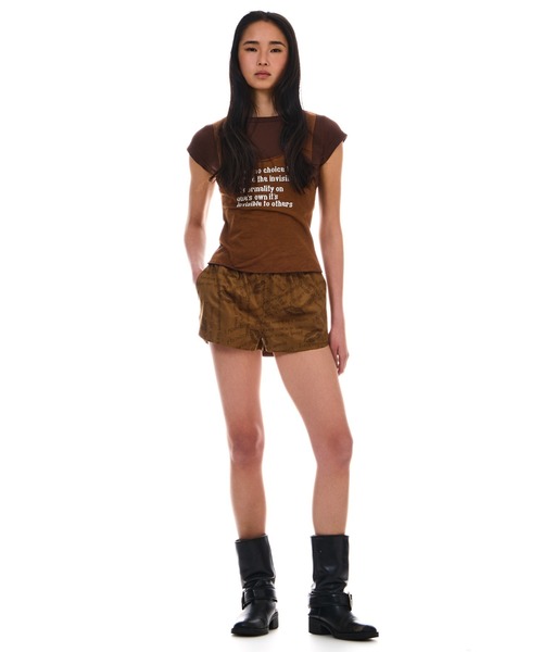 BONE PRINT LAYERED LOGO TEE（Tシャツ/カットソー）｜BEEDEN