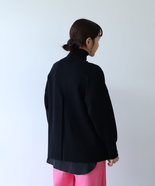 セール】コットンスムース 2way ハイネックニット（ニット/セーター