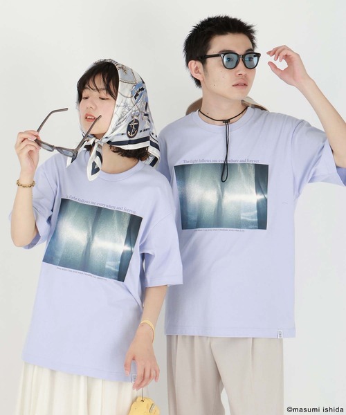 GLOBAL WORK(グローバルワーク)の「※石田真澄/フォトTシャツ/半袖/494906(Tシャツ/カットソー・メンズ・ネイビー/ホワイト系その他2/チャコールグレー/サックスブルー/ピンク系その他/ホワイト系その他3/ホワイト系その他/ホワイト系その他4・MEDIUM/LARGE/SMALL/X-LARGE)」の7枚目の写真