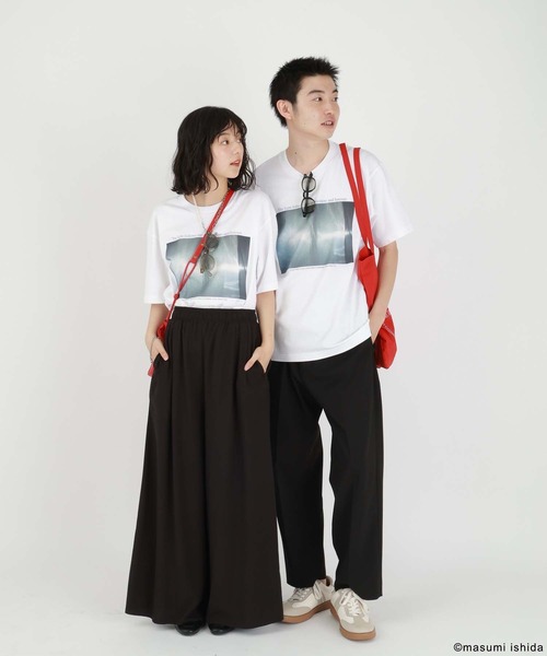 GLOBAL WORK(グローバルワーク)の「※石田真澄/フォトTシャツ/半袖/494906(Tシャツ/カットソー・メンズ・ネイビー/ホワイト系その他2/チャコールグレー/サックスブルー/ピンク系その他/ホワイト系その他3/ホワイト系その他/ホワイト系その他4・MEDIUM/LARGE/SMALL/X-LARGE)」の15枚目の写真