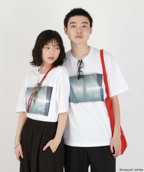 GLOBAL WORK(グローバルワーク)の「※石田真澄/フォトTシャツ/半袖/494906(Tシャツ/カットソー・メンズ・ネイビー/ホワイト系その他2/チャコールグレー/サックスブルー/ピンク系その他/ホワイト系その他3/ホワイト系その他/ホワイト系その他4・MEDIUM/LARGE/SMALL/X-LARGE)」の16枚目の写真