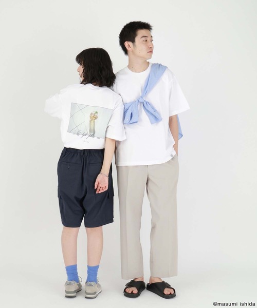 GLOBAL WORK(グローバルワーク)の「※石田真澄/フォトTシャツ/半袖/494906(Tシャツ/カットソー・メンズ・ネイビー/ホワイト系その他2/チャコールグレー/サックスブルー/ピンク系その他/ホワイト系その他3/ホワイト系その他/ホワイト系その他4・MEDIUM/LARGE/SMALL/X-LARGE)」の18枚目の写真