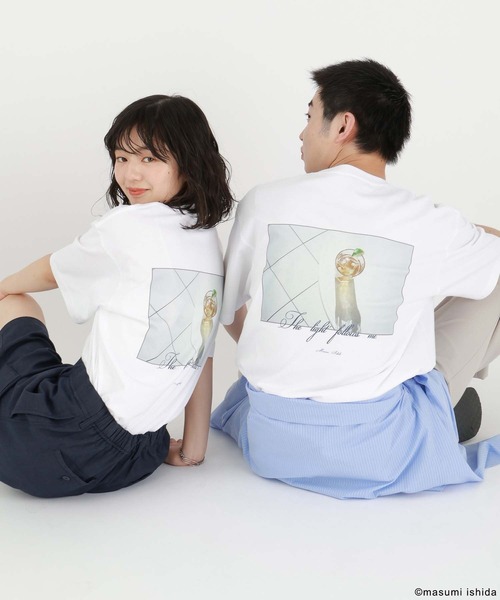 GLOBAL WORK(グローバルワーク)の「※石田真澄/フォトTシャツ/半袖/494906(Tシャツ/カットソー・メンズ・ネイビー/ホワイト系その他2/チャコールグレー/サックスブルー/ピンク系その他/ホワイト系その他3/ホワイト系その他/ホワイト系その他4・MEDIUM/LARGE/SMALL/X-LARGE)」の20枚目の写真