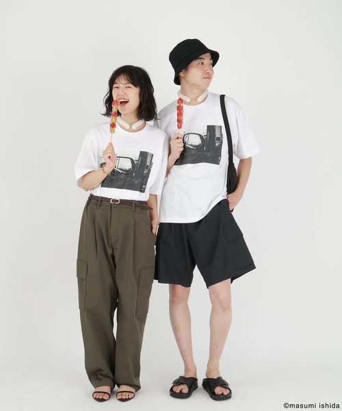 GLOBAL WORK(グローバルワーク)の「※石田真澄/フォトTシャツ/半袖/494906(Tシャツ/カットソー・メンズ・ネイビー/ホワイト系その他2/チャコールグレー/サックスブルー/ピンク系その他/ホワイト系その他3/ホワイト系その他/ホワイト系その他4・MEDIUM/LARGE/SMALL/X-LARGE)」の21枚目の写真