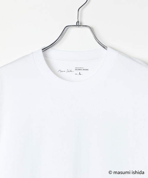 GLOBAL WORK(グローバルワーク)の「※石田真澄/フォトTシャツ/半袖/494906(Tシャツ/カットソー・メンズ・ネイビー/ホワイト系その他2/チャコールグレー/サックスブルー/ピンク系その他/ホワイト系その他3/ホワイト系その他/ホワイト系その他4・MEDIUM/LARGE/SMALL/X-LARGE)」の10枚目の写真