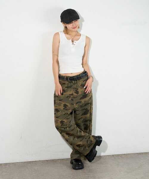 WHO'S WHO gallery（フーズフーギャラリー）の「リングドットタンクトップ（タンクトップ・レディース・ブラック/グレー/ネイビー/ホワイト・FREE）」の10枚目の写真