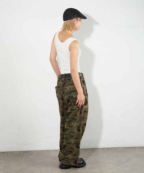 WHO'S WHO gallery（フーズフーギャラリー）の「リングドットタンクトップ（タンクトップ・レディース・ブラック/グレー/ネイビー/ホワイト・FREE）」の11枚目の写真