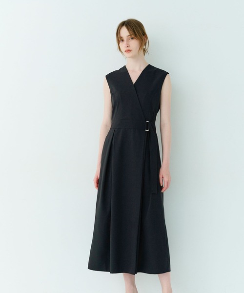 OUR カシュクールワンピース　ブラック 128039399_3296476920461477_159