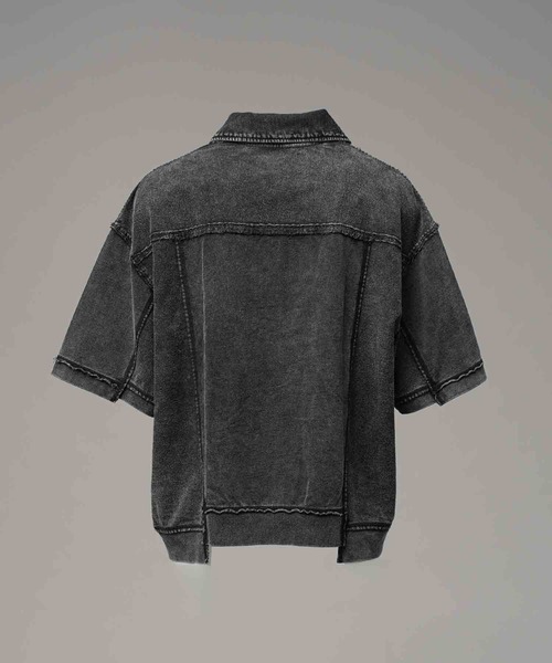 MAISON SPECIAL（メゾンスペシャル）の「《UNISEX》Chemical Over-Dyed Inside-Out Prime-Over Crew Neck T-Shirt/ケミカルオーバーダイインサイドアウトプライムオーバークルーネックTシャツ【MAISON SPECIAL/メゾンスペシャル】（Tシャツ/カットソー・メンズ・ホワイト/グレー・2/1/0）」の11枚目の写真