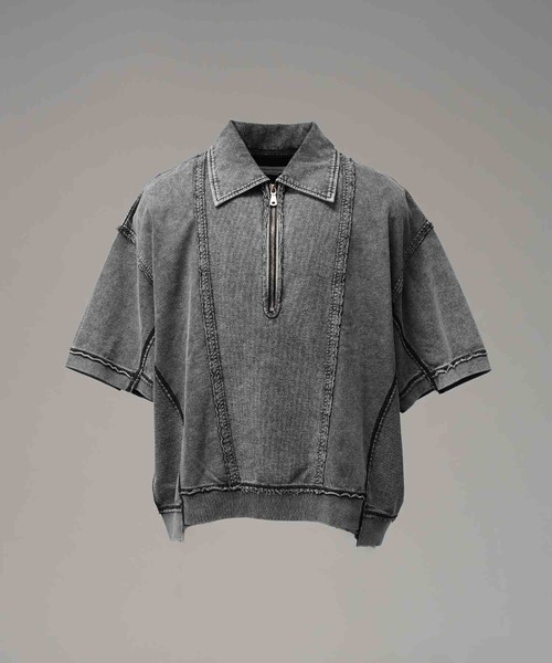 MAISON SPECIAL（メゾンスペシャル）の「《UNISEX》Chemical Over-Dyed Inside-Out Prime-Over Crew Neck T-Shirt/ケミカルオーバーダイインサイドアウトプライムオーバークルーネックTシャツ【MAISON SPECIAL/メゾンスペシャル】（Tシャツ/カットソー・メンズ・ホワイト/グレー・2/1/0）」の8枚目の写真