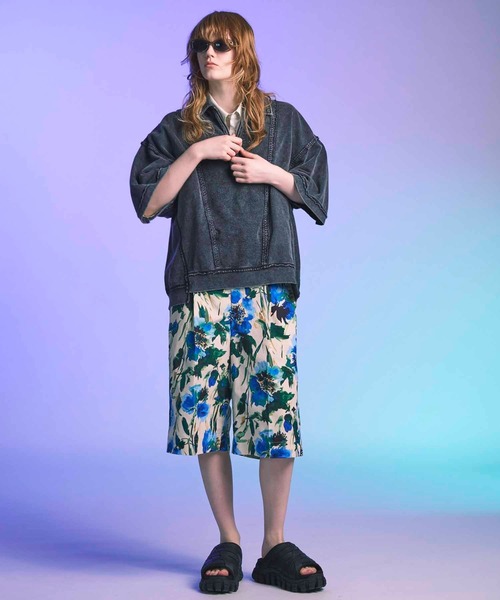 MAISON SPECIAL（メゾンスペシャル）の「《UNISEX》Chemical Over-Dyed Inside-Out Prime-Over Crew Neck T-Shirt/ケミカルオーバーダイインサイドアウトプライムオーバークルーネックTシャツ【MAISON SPECIAL/メゾンスペシャル】（Tシャツ/カットソー・メンズ・ホワイト/グレー・2/1/0）」の4枚目の写真